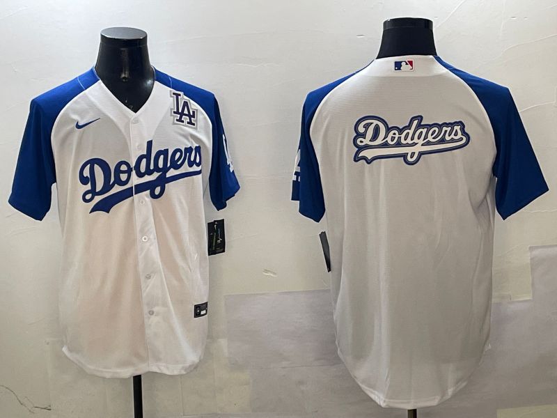 Men Los Angeles Dodgers Blank White blue Game 2025 Nike MLB Jersey style 22->los angeles dodgers->MLB Jersey